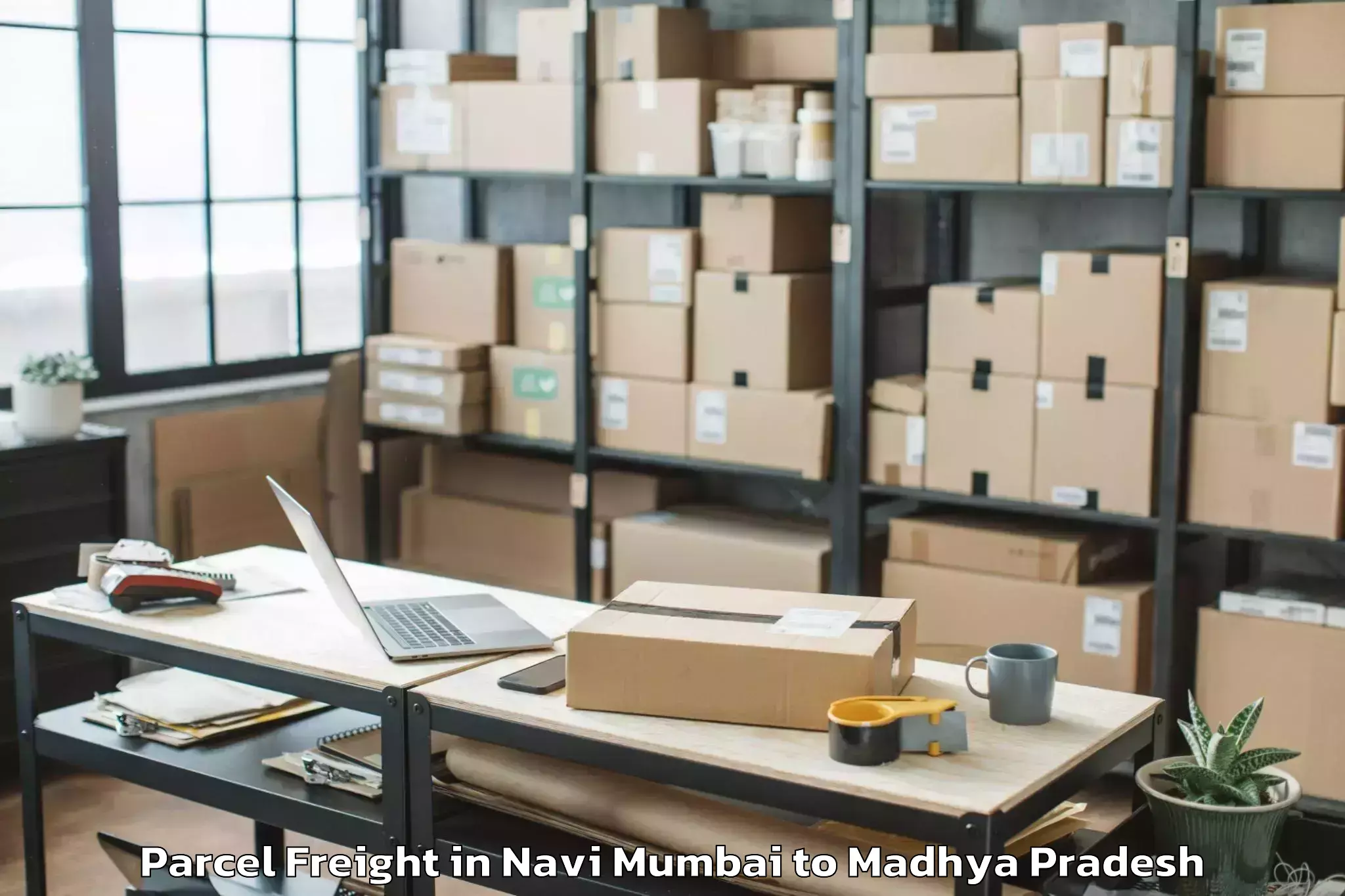 Book Navi Mumbai to Machalpur Parcel Freight Online